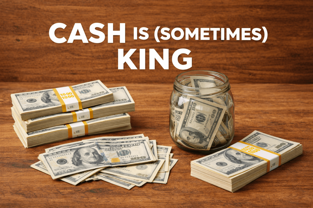 Why I keep about $150k in cash and I’m not sorry about&nbsp;it.